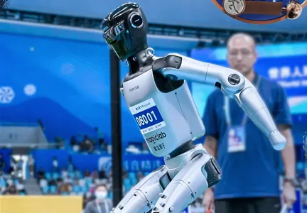 MagicBot Z1 Wins Bronze in Standing High Jump at the World Humanoid Robot Games — On Unmodified Hardware